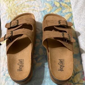 Corkys Tan Platform Sandals New never worn